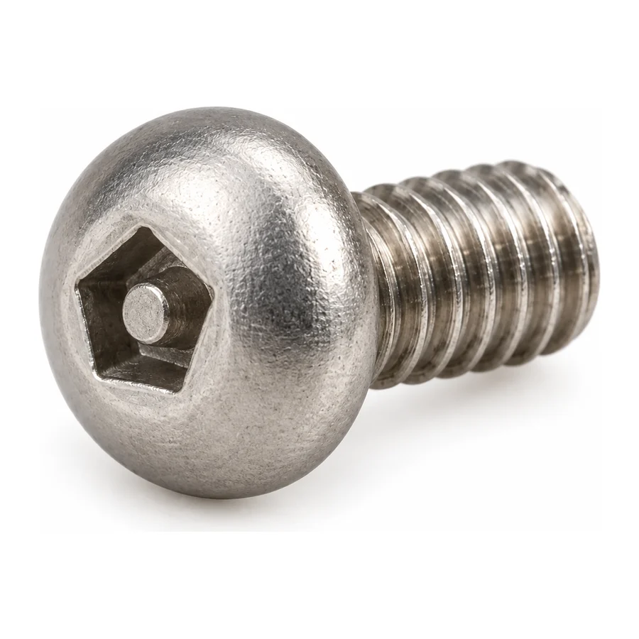 Pentagon security screw, button head, M4×8