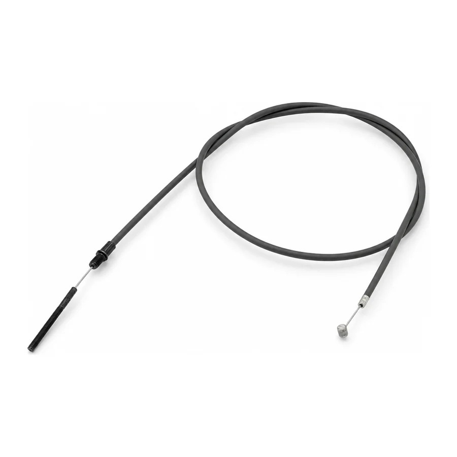 Brake cable set, thin outer housing