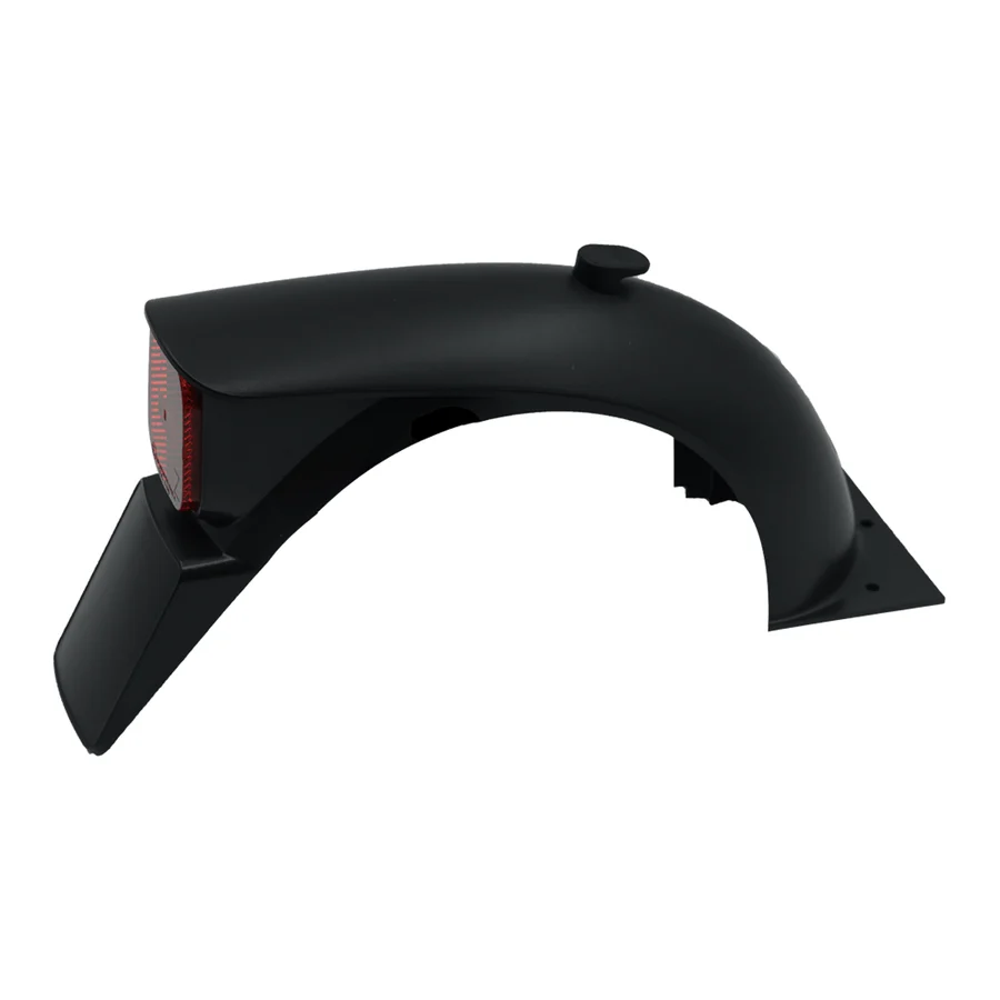 Rear fender assembly, wide, with tail light