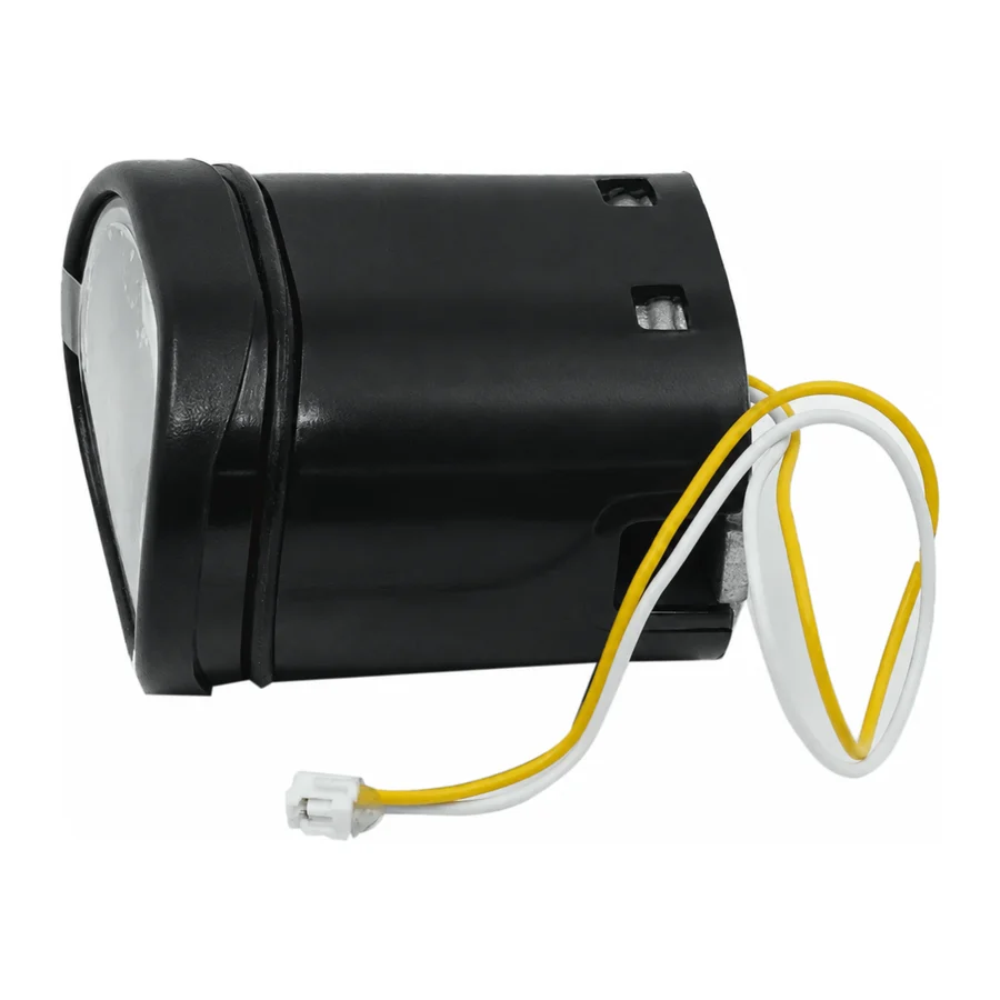 Headlight, front, cylindrical stem-mount