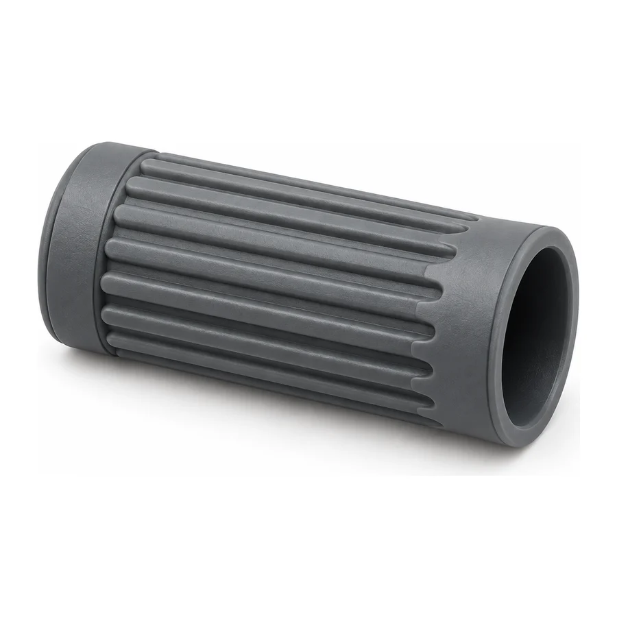 Handlebar grip, short, grey