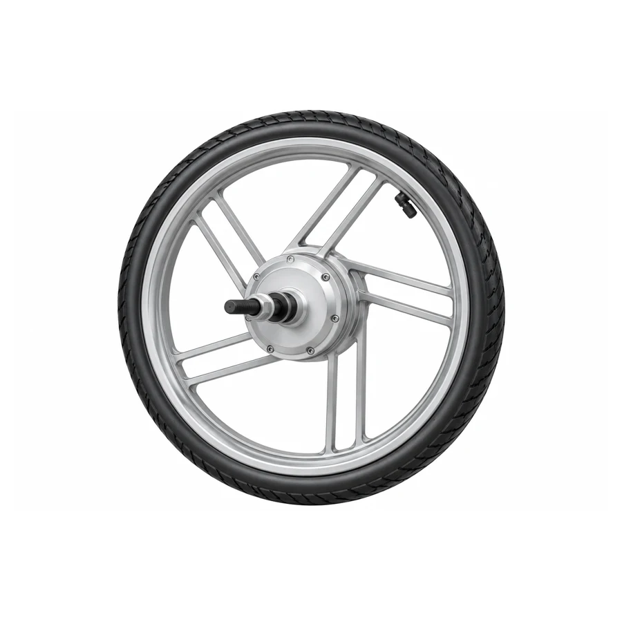 Rear wheel with hub motor, 400 W geared, 36 V