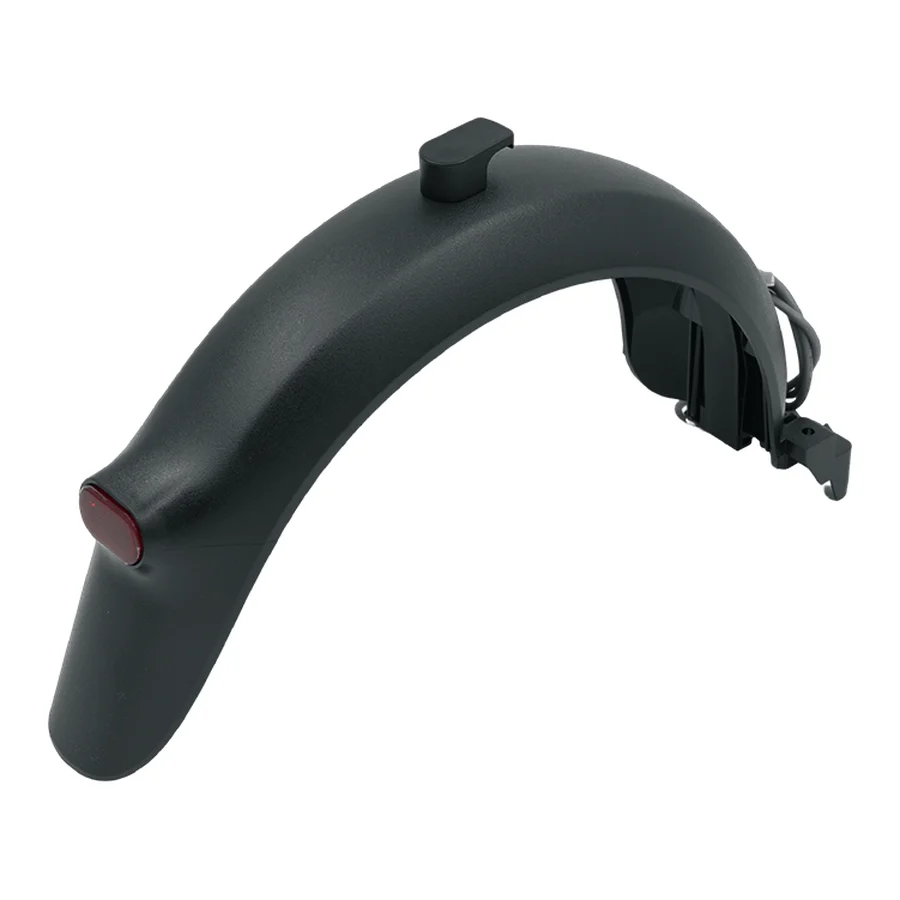 Rear fender assembly, arched, with tail light