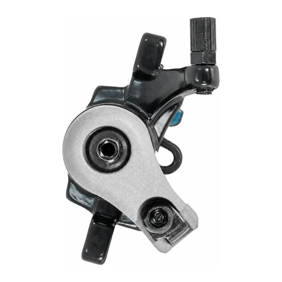 Mechanical disc brake caliper, black and silver